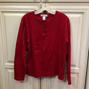 Red Long Sleeve Shirt - Size M